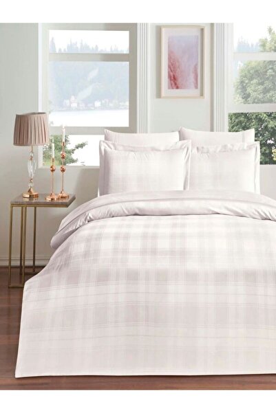 Taç Carly Jakar Çift Kişilik Nevresim Takımı Ekru