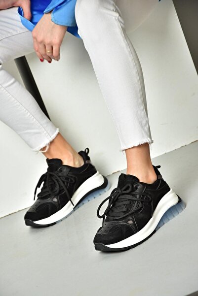 Fox Shoes S973413104 Siyah Kumaş Spor Ayakkabı Sneakers