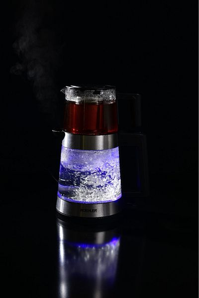 Roehler Rtg0015g Glass LED Lighted Tea Machine