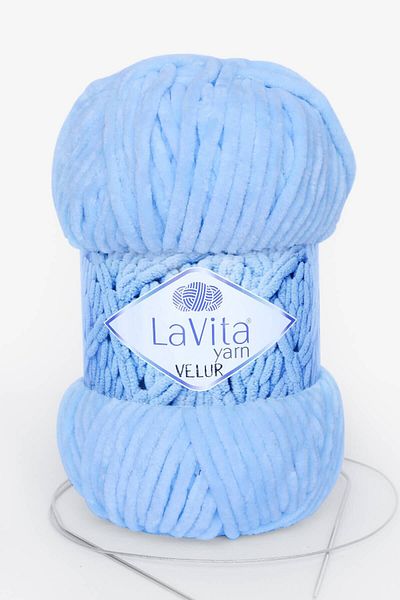LaVita Yarn Velur Baby Velvet Amigurumi Ață de tricotat manual Taka Yarn (5010-ALBASTRU)