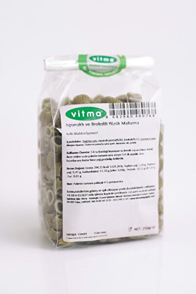 Vitma Ispanaklı Ve Brokolili Yüzük Makarna 250gr