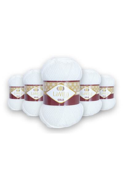 LaVita Yarn Золотий 5-пакет товстої зимової пряжі для ручного в'язання Taka Yarn (9502-KEMİK)