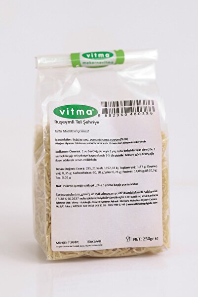 Vitma Ruşeymli Tel Şehriye 250gr