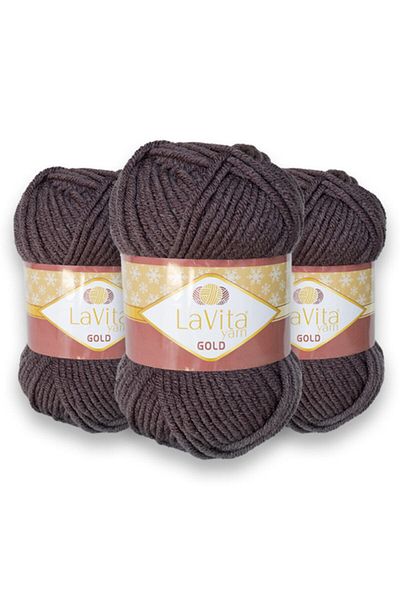 Lavita Yarn Gold 3 Pack Χοντρό χειμερινό πλεκτό νήμα Taka Yarn (9810)