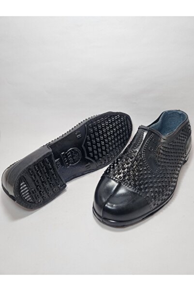 abinstore Çocuklar Için Bağ Bahçe, Köy Ayakkabısı Lastik Ayakkabı Su Geçirmez Karalastik