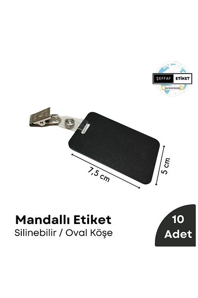 Şeffaf Etiket 10 bucăți etichetă cu blocare, etichetă neagră cu clemă ștergabilă, set de atașare etichetă de produs suspendată etichetă de preț