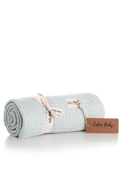 Caline Baby 4 Layer Muslin Blanket 115x115 Cm - Mint