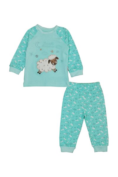 Tafyy Baby Girl Water Green Top and Bottom Set