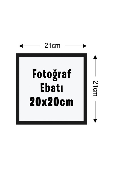 Nobbystar Adhesive Disconnect Classic Black Square Frames - Pack of 3 21x21cm