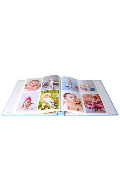 Nobbystar 240 Pieces Blue Photo Album for Baby Boy - 10x15cm