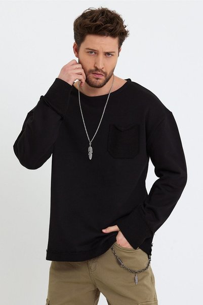 BABBOSS 3 Iplik Oversize Püskül Manşet Bohem Sweat A Kalite Özel Tasarım