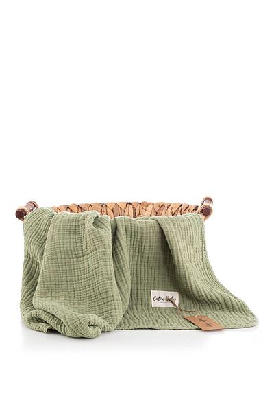 Caline Baby Baby Grass Green 4 Layer Muslin Blanket 120x120 cm