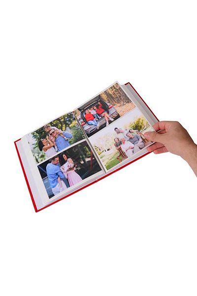 Nobbystar Black Leather Photo Album of 200 - 10x15cm with Window