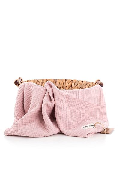 Caline Baby 4 Layer Muslin Blanket 115x115 Cm - Pink