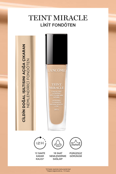 Lancome Teint Miracle Likit Fondöten 035 Beige Dore 3614271438034