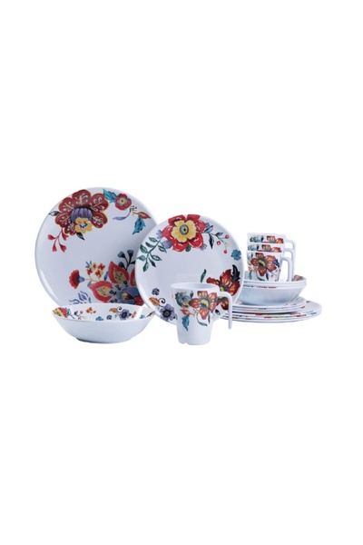 CAMPOUT Melamin Tabak Seti 16 Parça