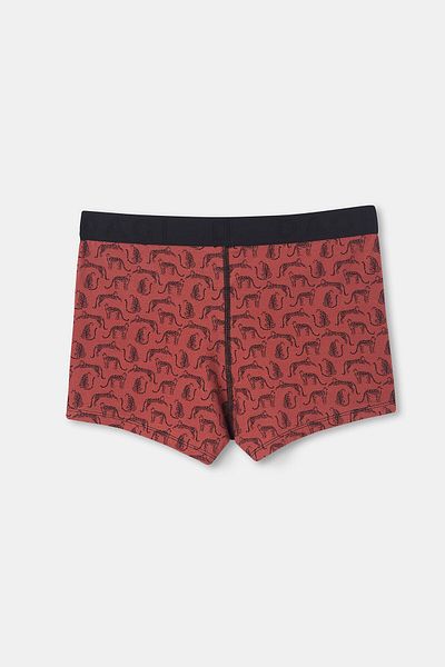 Dagi D-men Tile Patterned Combed Cotton Boxer