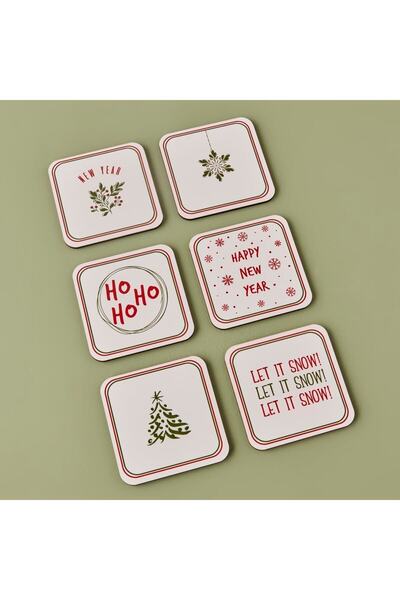 Bella Maison Hope 6'lı Bardak Altlığı Mix (10X10 CM)
