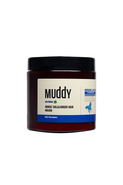 Muddy Anti-Spill Horse Tail&longer Hair Mask 500 Ml-Ponytail Mask