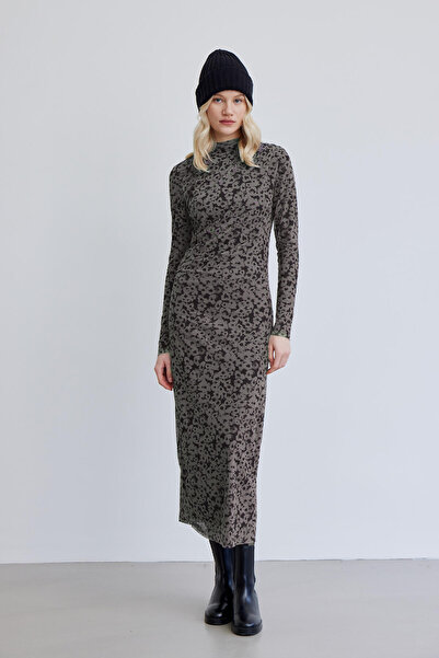 Manuka Patterned Tul Dress Citir Flower