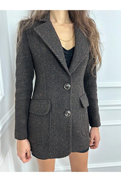 Beltane Kahverengi Kruvaze Ceket