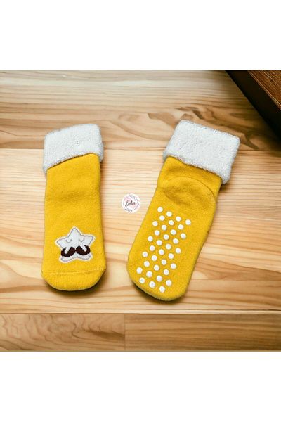 BATU GİYİM girl child non-slip terry socks
