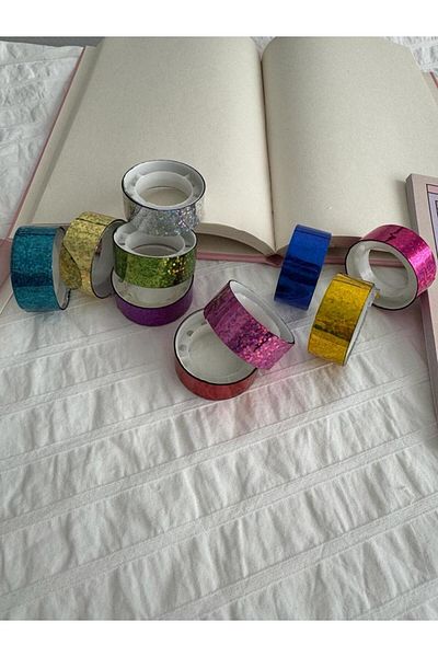 Planet Butik Hologram Colored Tape 10pcs