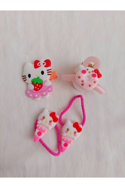 Beyaz Dükkan WHITE DUCK 4-PIECE BUCKLE SET SANRIO KAWAII KOREA STYLE