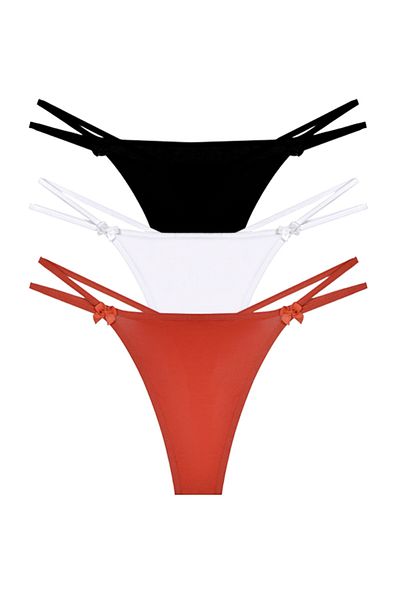 riways secret Cotton String Thong 3 Pack