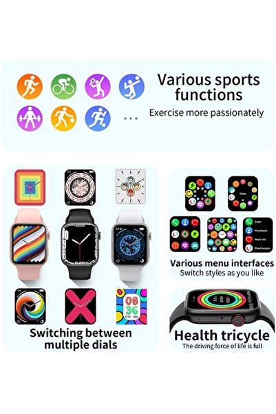 Egalaksi WATCH 9 SERIES Akıllı Saat Çift Kordonlu