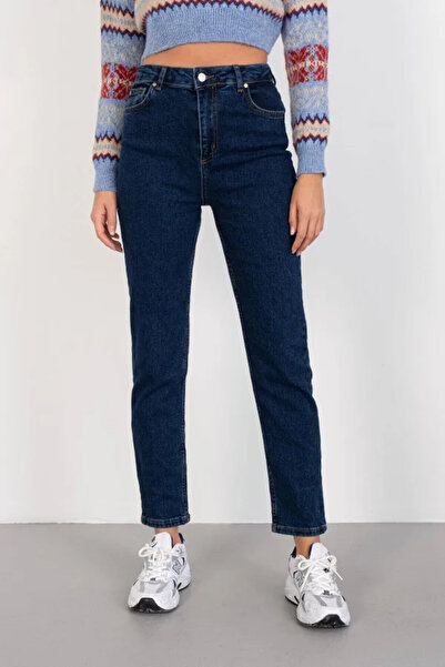 Ramrod Wide Fit Lycra Dark Blue Mom Jean - Επιστροφή στο σχολείο