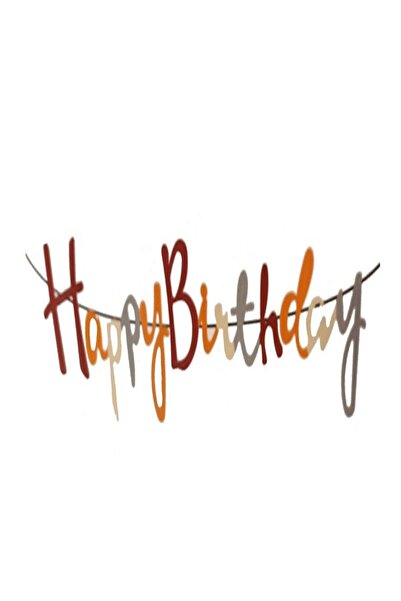 DÜVENCİ TİCARET الرجعية اللون عيد ميلاد سعيد الخط