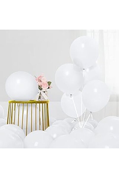TATLI GÜNLER BEYAZ 20 ADET MAT BALON BÜYÜK BOY 30 CM