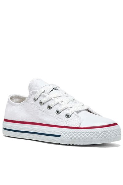 Tonny Black Bequeme Calip Sneaker-Schuhe für Kinder, Unisex, weiß