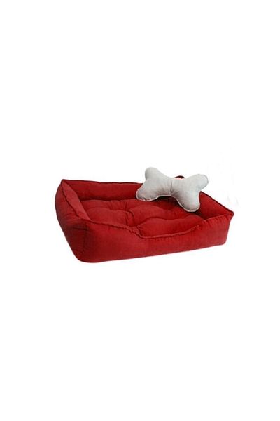 Patili Evler Cat Dog Bed 55x70 Cm with Bone Pillow
