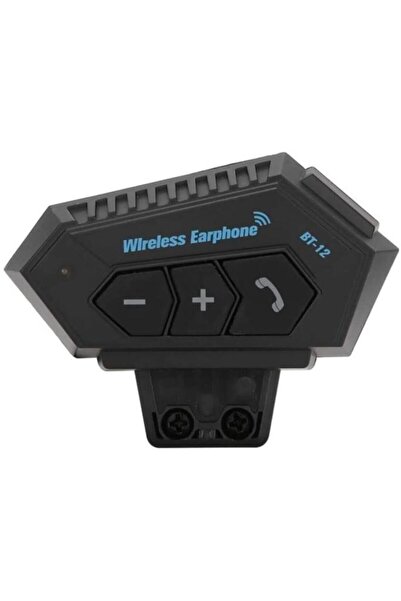 PİNK İTHALAT Bt12 Motosiklet Bluetooth Intercom Interkom Dinleme Ve Konuşma Özellikli Su Geçirmez Kulaklık