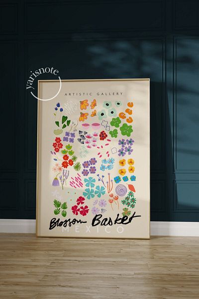 Yaris Note Mexico Blossom Basket - Αφίσα χωρίς πλαίσιο