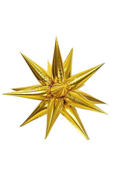 Çemrek Süs Parti Polar Star Gold Foil Balloon