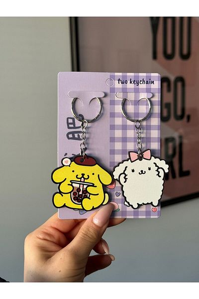 Planet Butik سلسلة مفاتيح Pompompurin مكونة من قطعتين
