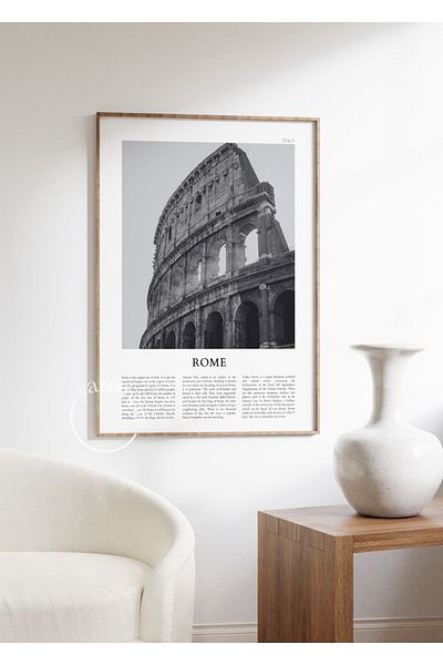 Yaris Note Αφίσα Rome Frameless - Κομψό σχέδιο