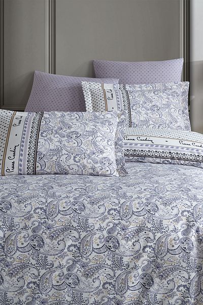 Pierre Cardin Σετ Παπλωματοθήκη Ranforce Double Ethnic Indigo