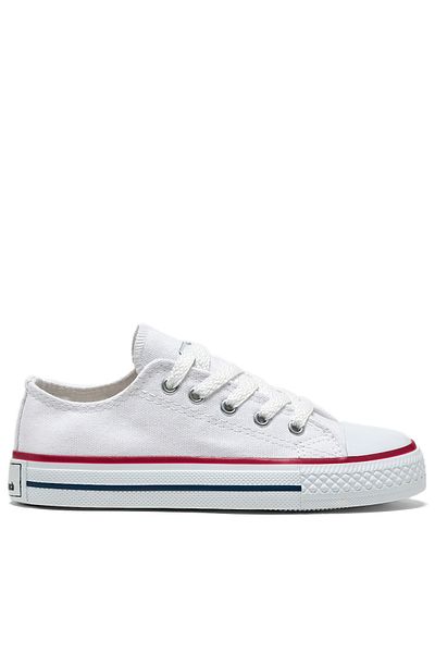 Tonny Black Bequeme Calip Sneaker-Schuhe für Kinder, Unisex, weiß