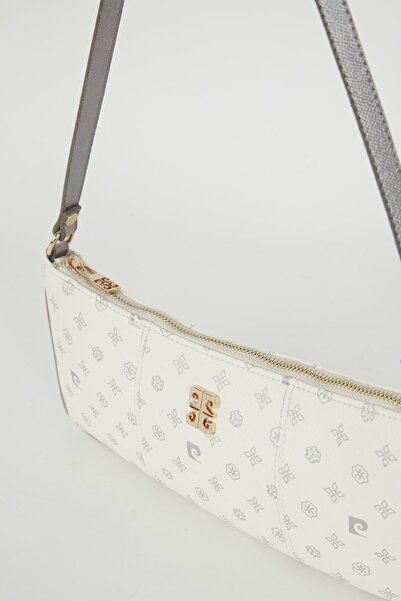 Pierre Cardin Geantă de umăr pentru femei Monogram albă 05PO22Y1564