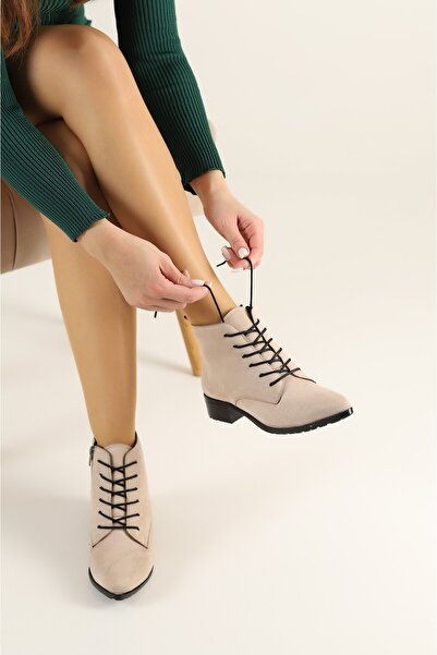 apelles Shoes Günlük Sivri Burun Bağcıklı Bot