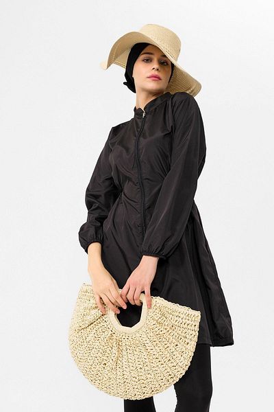 modabirsen Full Covered Hijab Swimsuit Double Set Tunic Tights