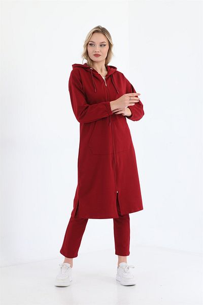 WestBound Σετ γυναικεία αθλητική φόρμα Trench Model - Claret Red