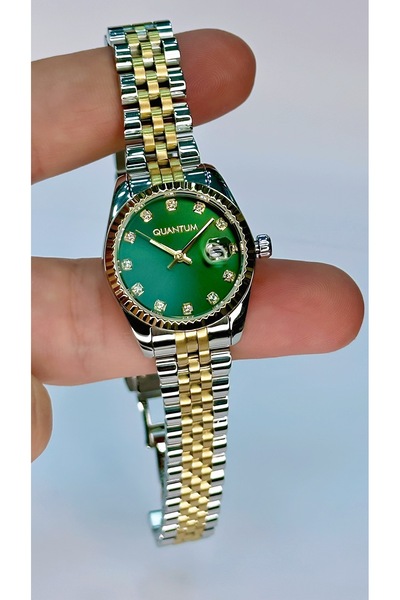 Quantum Retro Rolex Modeli Kadın Kol Saati 5 ATM Orijinal 2 Yıl Garantili