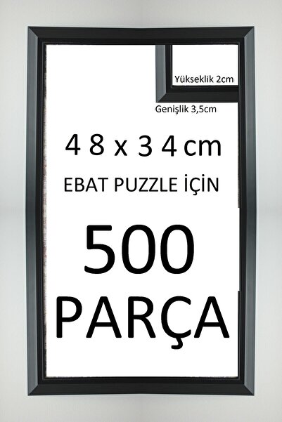 Genel Markalar Sar Plus Siyah 500 Parça 48x34 Ebatında Piramit Modeli Puzzle ...