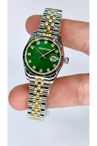 Quantum Retro Rolex Modeli Kadın Kol Saati 5 ATM Orijinal 2 Yıl Garantili