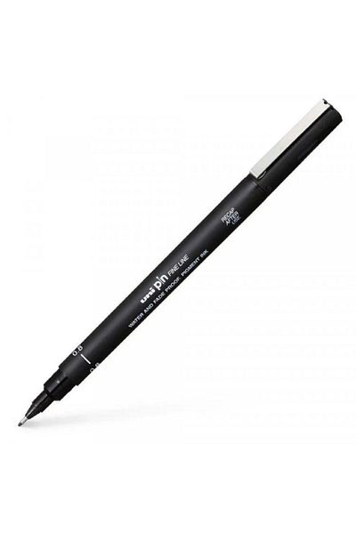 Uni Pin 0.8 Fine Line Acrylic Tipped Technical Drawing Pen Black